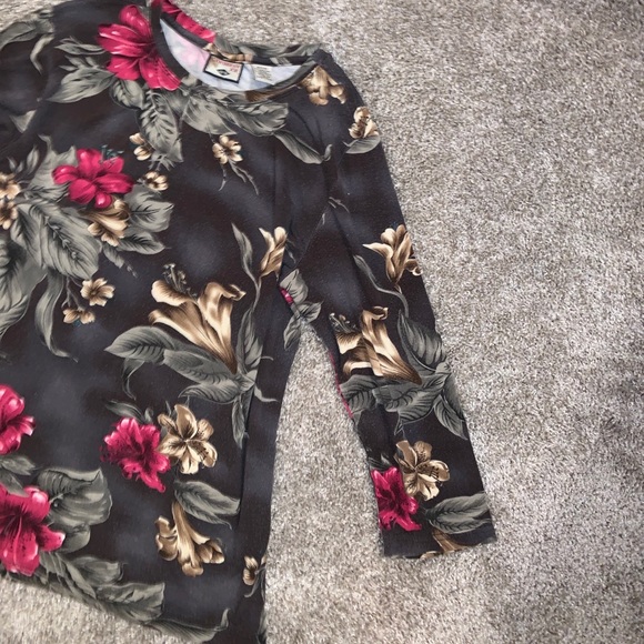 Caribbean Joe Womens Flower Top - Picture 3 of 8